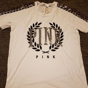 Large pink sequin shirt